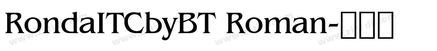 RondaITCbyBT Roman字体转换